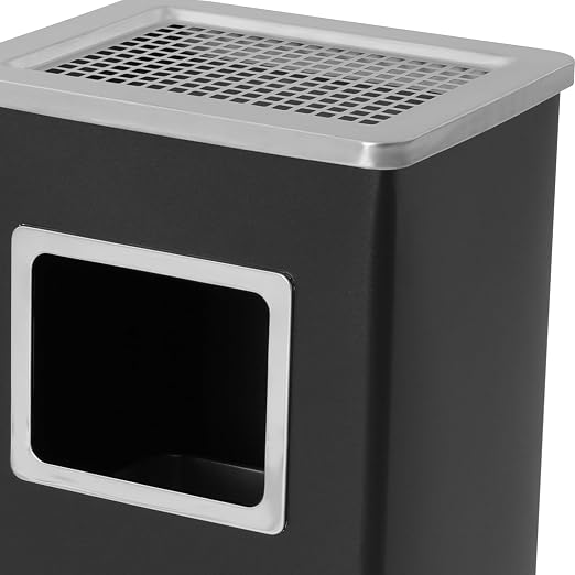 Trash Can with Lid Outdoor Indoor Stainless Steel Commercial Garbage Bin Waste - Image 8