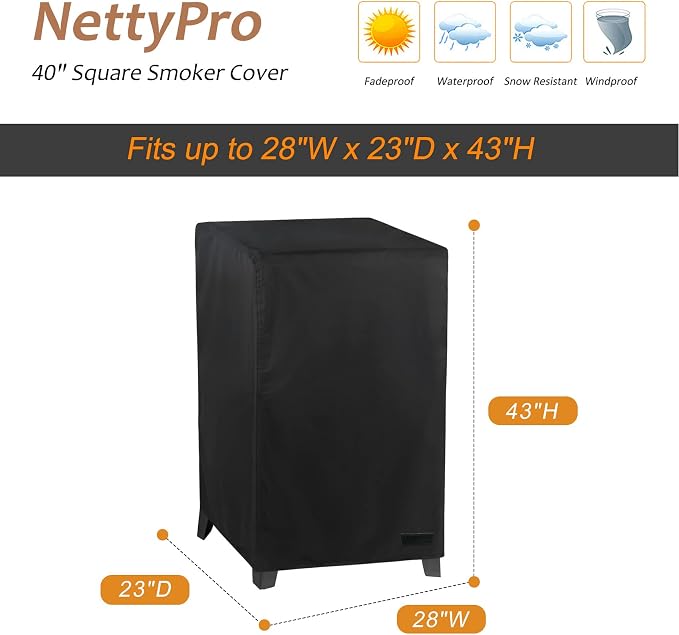 NetttyPro Electric Smoker Cover - Image 6