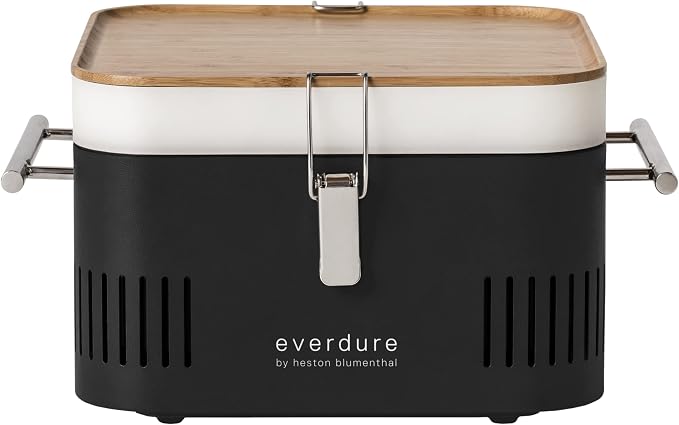 Everdure CUBE Portable Charcoal Grill, Tabletop BBQ, Perfect Tailgate, or by Everdure
