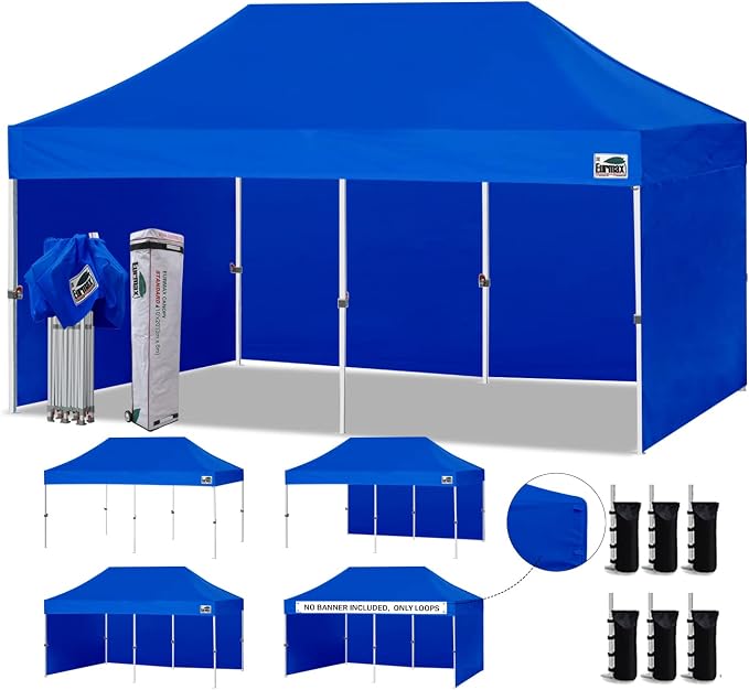 Eurmax USA 10'x20' Pop-up Canopy Tent Commercial Instant Canopies by Eurmax