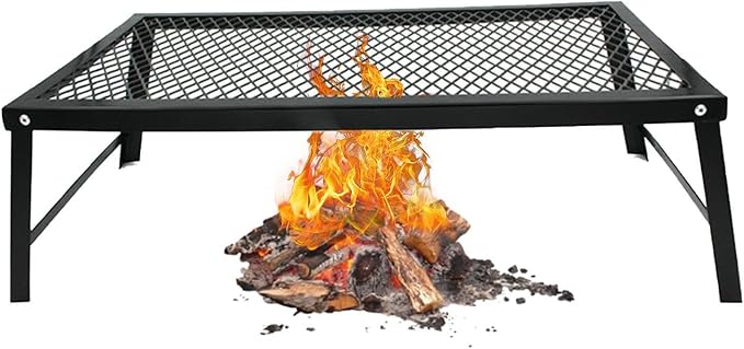 Campfire Grill Grate, Heavy Duty Folding Kitchen | Camping Grate Over Fire - Image 8
