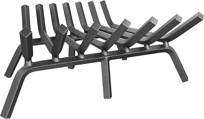 Mr IRONSTONE Fireplace Grate 21 inch Solid Steel Heavy Duty Fireplace Log by MrIRONSTONE