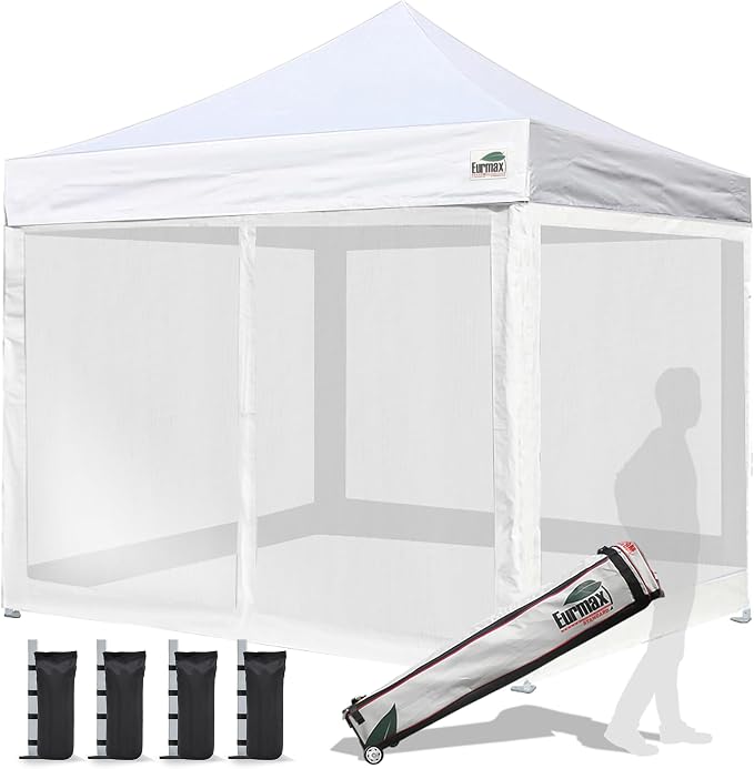 Eurmax USA 10'x10' Pop-up Canopy Tent Commercial Instant Canopies by Eurmax