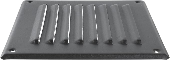 Square Ventilation Grille / 5" x 5" Inch Inside Measurement/Black Metal Air - Image 6