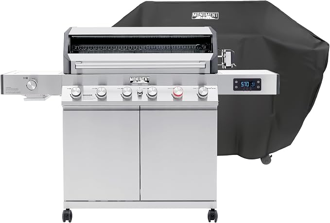 Monument Grills 6+1 Burner Smart Tech Propane Gas Grill, Denali 605Pro by MonumentGrills
