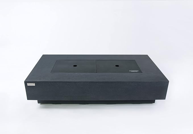 Elementi+ | Positano Gas Fire Pit Cast Concrete 60" Rectangular Fire Table - Image 6