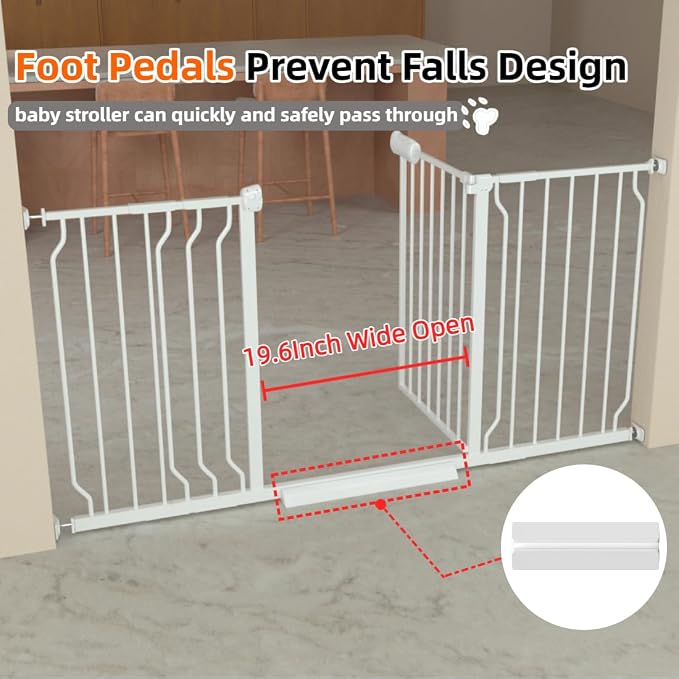 TSAYAWA Extra Wide Walk Through Baby Gate - Image 7