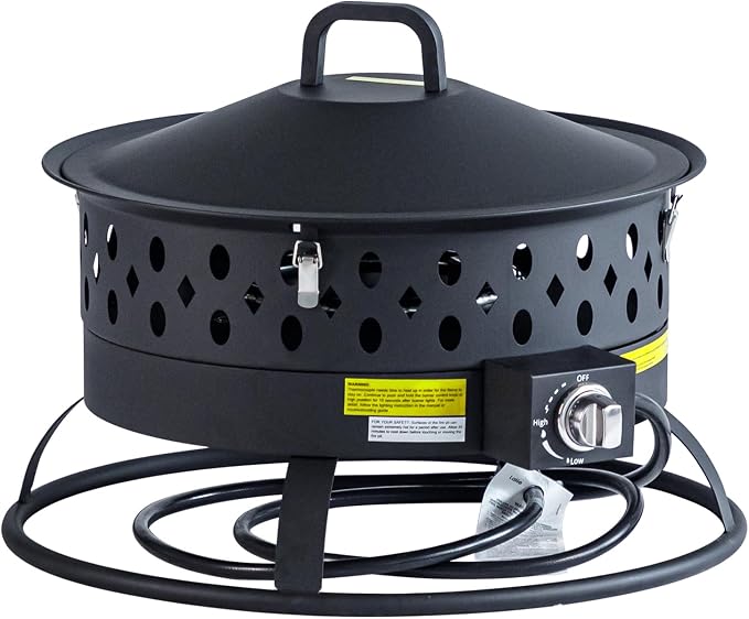 22 Inch Portable Propane Fire Pit, Gas Fire Pit - Image 7