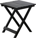 Small Side Table Square Folding, Patio Foldable Wooden End Tables by BestforYou