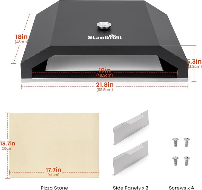 Stanbroil Pizza Oven for Blackstone 36" Gas Griddle Cooking Station, Outdoor - Image 2