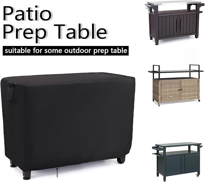 Patio Prep Table Cover for 52 Inch Keter Unity XL Portable Outdoor Table - Image 7