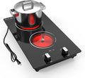 2 Burner Electric Cooktop, 2100W Electric Stove Top Hot Plate, 12 inch by Nafewin