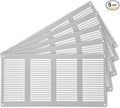 Repa Market 5-Pack Air Vent Cover 16x8 Inch White Galvanized Steel Louvered by RepaMarket
