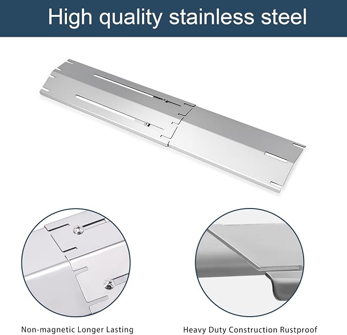 Universal replacement heavy duty adjustable heat plate shield, Burner cover - Image 6