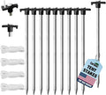 Eurmax USA Galvanized Non-Rust Camping Family Tent Pop Up Tent Stakes Canopy by Eurmax