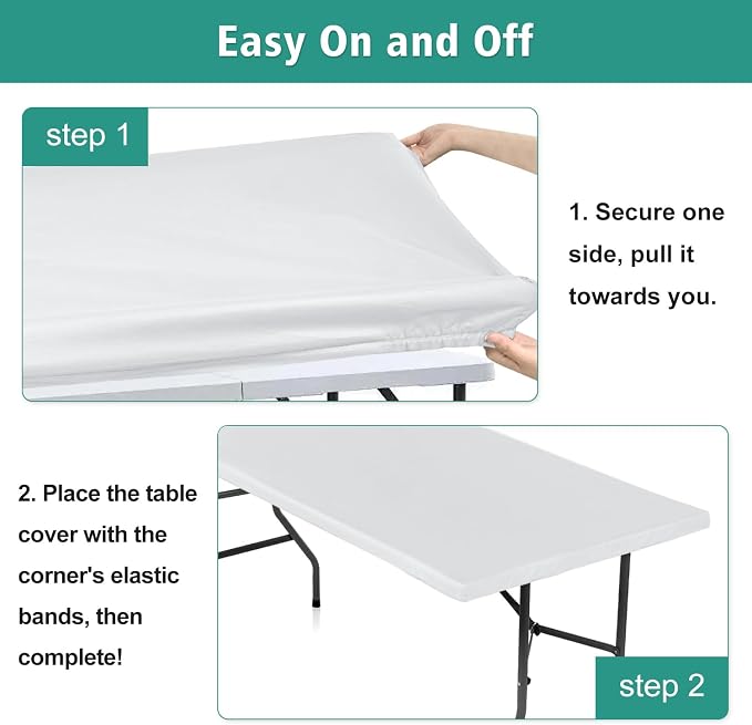 LUSHVIDA 6 Packs Vinyl Tablecloths - Image 5