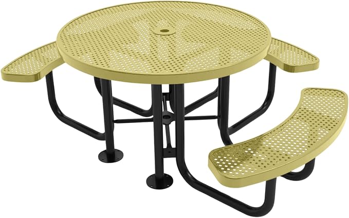 COATEDOUTDOORFURNITURE Heavy-Duty Portable Outdoor Picnic Table by CoatedOutdoorFurniture