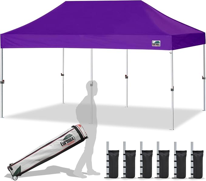 Eurmax USA 10'x20' Pop Up Canopy Tent Commercial Instant Canopies by Eurmax