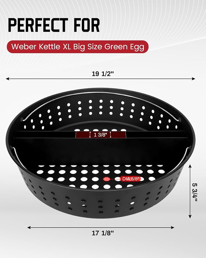 Fire Basket for Weber Kettle XL Big Size Green Egg Grill Airflow Charcoal - Image 2