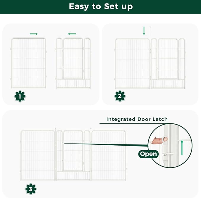 FXW Garden Fence Outdoor for The Yard – 40in x 36.4ft Heavy Duty Metal Animal - Image 6