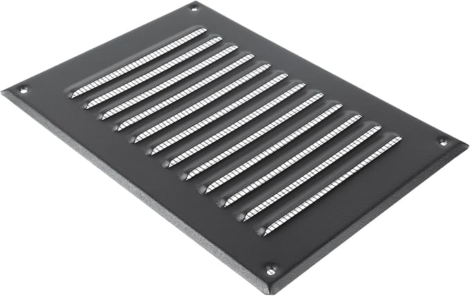 Square Ventilation Grille / 5" x 7" Inch Inside Measurement/Black Metal Air - Image 4