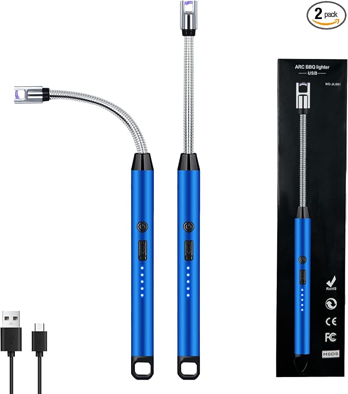 2 PCS Candle Lighter, Electric Lighter Arc Windproof Flameless by Unknown