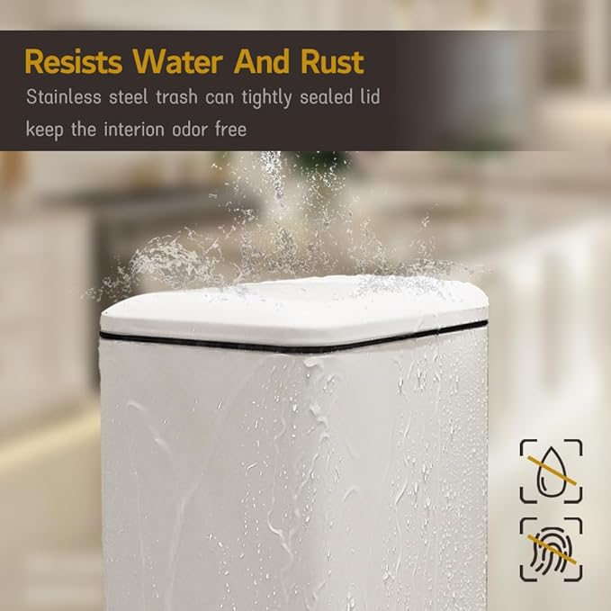 Bathroom Trash Can, 2.6 Gallon Trash Can - Image 3