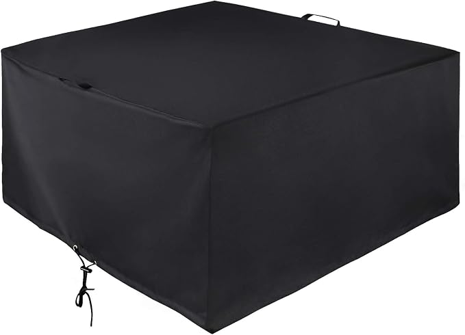 Unicook Square Fire Pit Cover 38 Inch, Heavy Duty Waterproof Fire Table Cover by UNICOOK