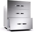 Stainless Steel Outdoor Kitchen 3-Drawer BBQ Drawer by OLIPIC