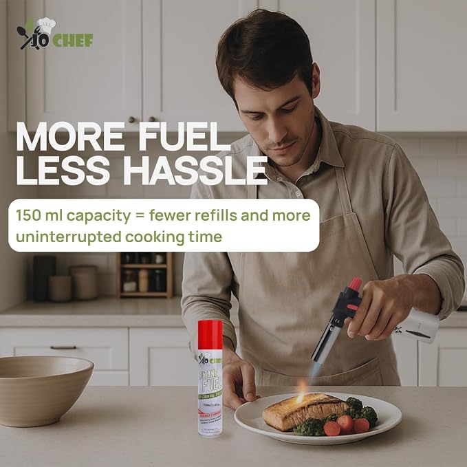 Jo Chef Butane Refill, Butane Torch Fuel Refill, Gas Lighter Fluid Refill - Image 8