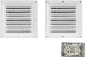 2pcs Attic Vent Soffit Vent Aluminum Wall Vent Metal Shed Vent Square Vent by Unknown