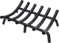 Fireplace Grate 17 Inch Solid Round Steel 3/4" Bar Heavy Duty Firewood Stove by MyFirePlaceDirect