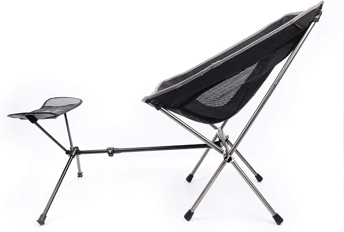 Portable Camping Chair Foot Rest Lightweight Heavy Duty Folding Outdoor Picnic - Image 5