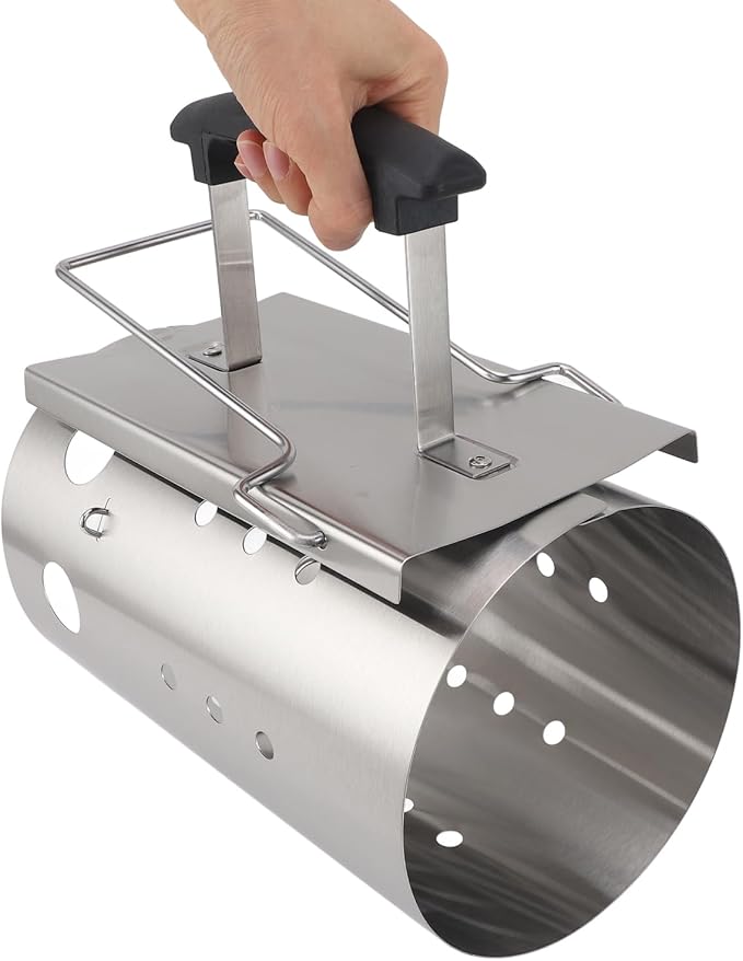 Efficient Charcoal Starter, Stainless Steel Portable Chimney Starter - Image 8