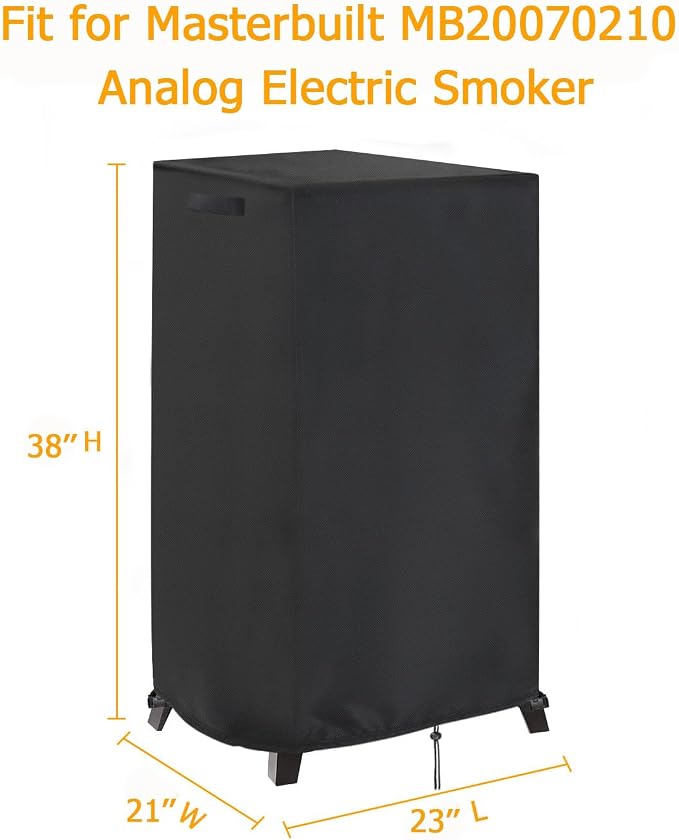 Smoker Cover Fit for Masterbuilt MB20070210 Analog Electric Smoker, Waterproof - Image 2
