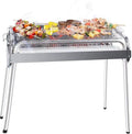 Charcoal Grill, Barbecue Charcoal Grill, Outdoor Stainless Steel Smoker BBQ by AGM