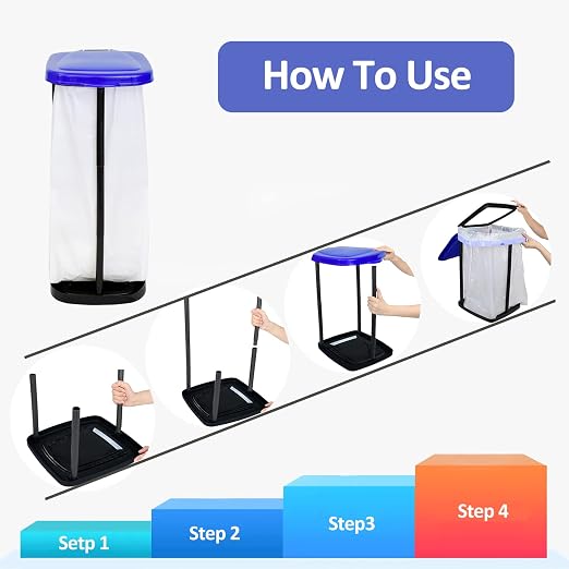 Portable Trash Bag Holder Collapsible Trash can - Image 3