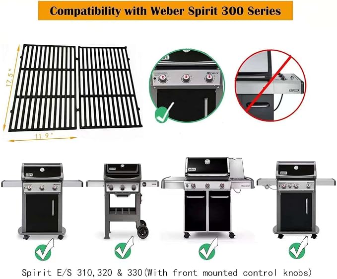 Firsgrill Replacement for Weber Spirit 300, 320 Series, Spirit 700, Genesis - Image 3