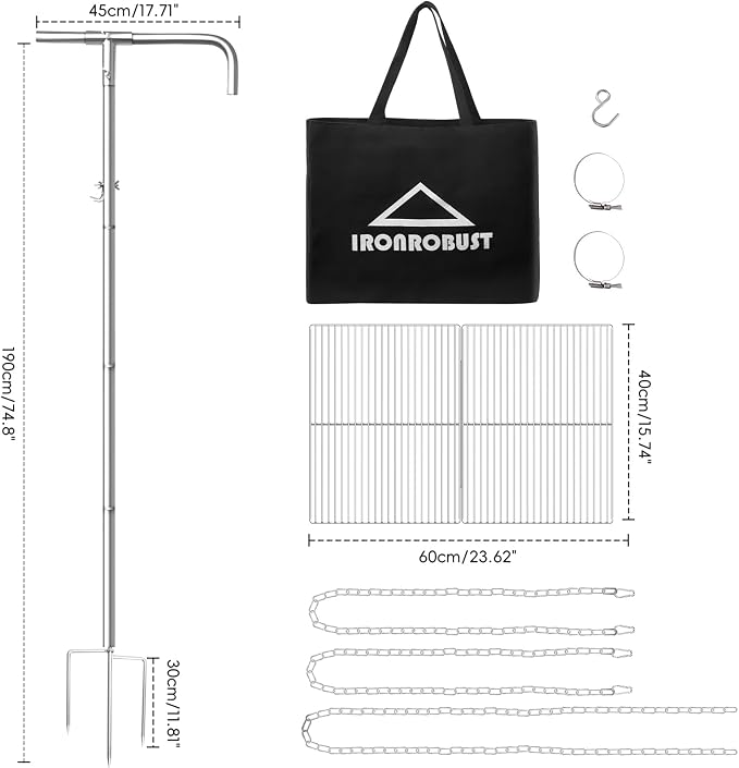 Stainless Steel Campfire Grill - Image 2