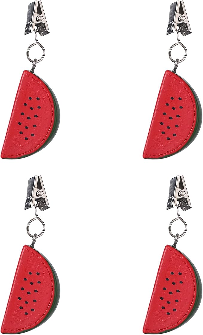 TwoFish Home Set of 4 Ｗatermelon Resin Tablecloth Weights Clips Handicraft - Image 8