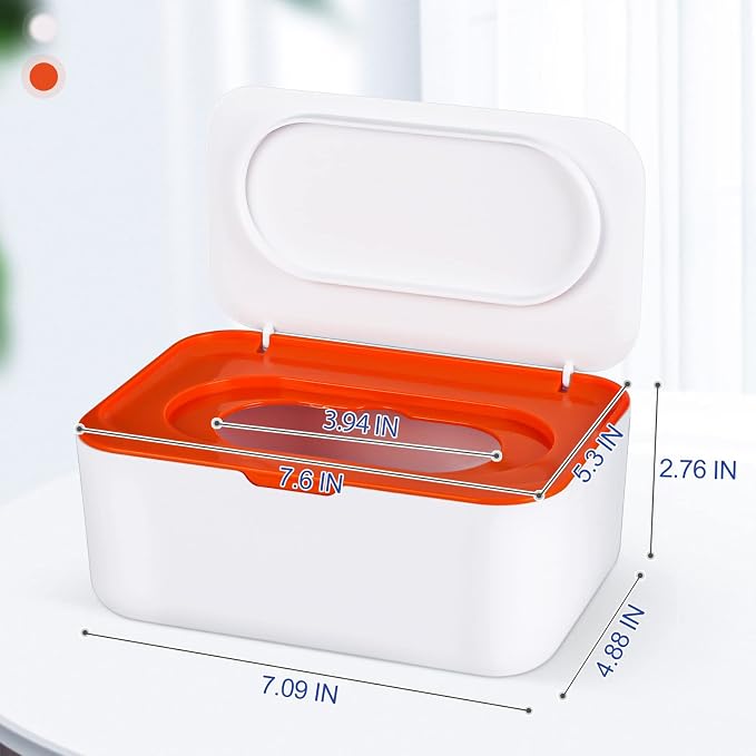 Baby Wipes Dispenser, Wipes Case Baby Wipe Holder Keeps Wipes Fresh, Easy Open - Image 2