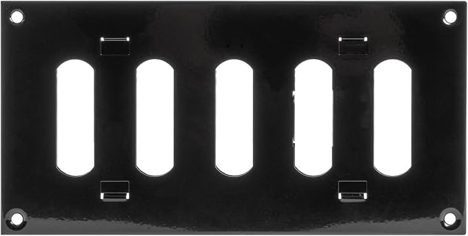 8" x 4" Inch Black Adjustable Air Wall Vent Cover - Image 9