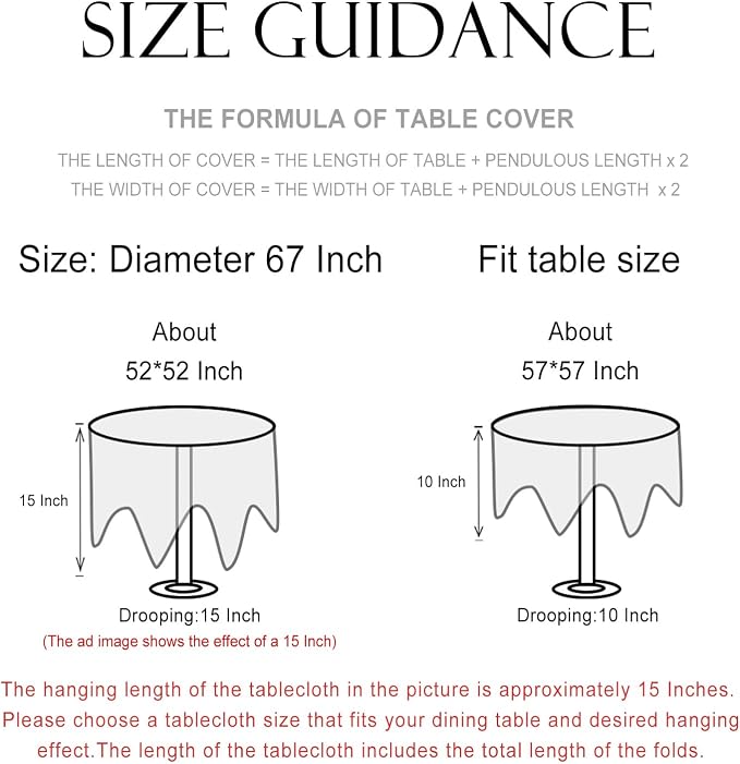 patdrea Designer Idyllic Linen Round Tablecloth, French Table Cloth - Image 6