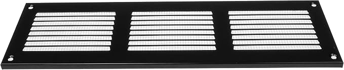 Repa Market 12x4 Inch Air Vent Cover/Black Galvanized Steel Louvered Grill Cover - Image 9