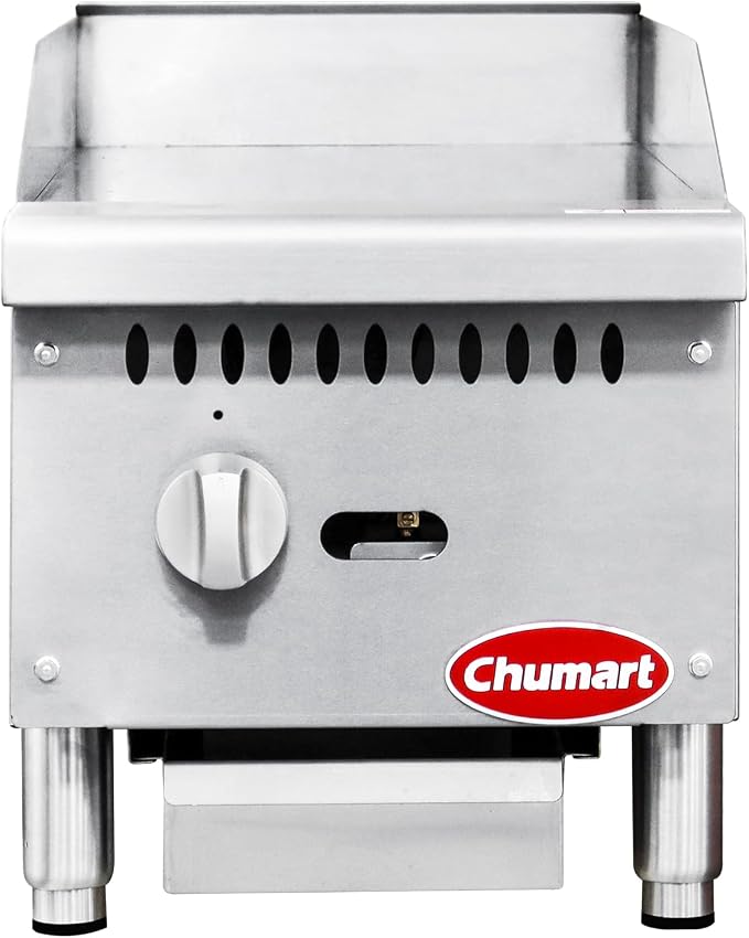 12" Commercial Countertop Griddle, Single Burners Gas Griddle, 30000 BTU Output - Image 9