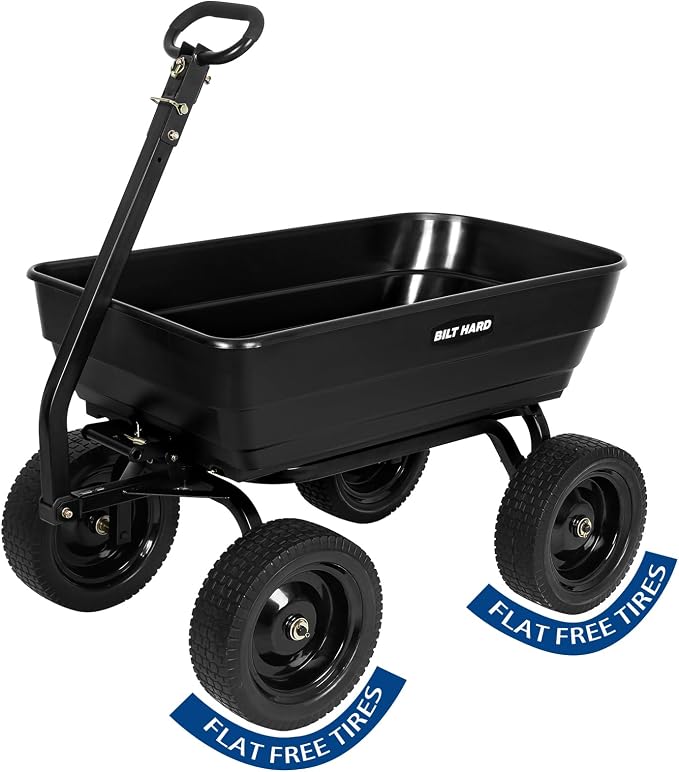 BILT HARD Poly Garden Dump Cart 1200 lbs by BILTHARD