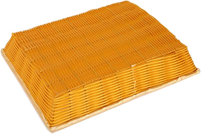 6 Pack Woven Bread Baskets, Stackable Imitation Rattan Wicker Fruit Baskets - Image 3