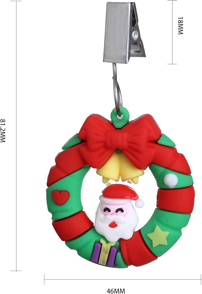 TwoFish Home Set of 4 Xmas Garland Tablecloth Weight Clamps Xmas Garland - Image 3