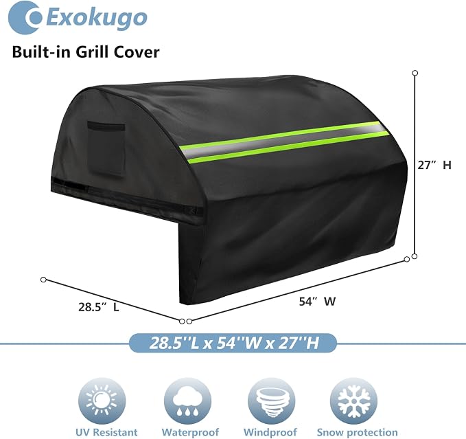 Built in Grill Cover for Viking Series 5 Burner 54 inch - Image 2