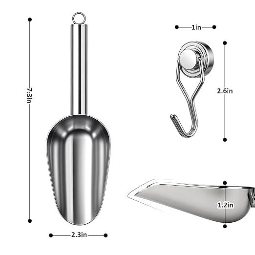 Juome 3oz Stainless Steel Ice Scoop - Image 4